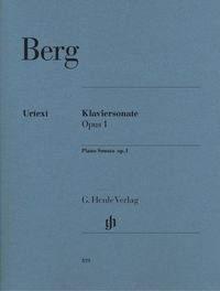 Bild vom Artikel Berg, Alban - Klaviersonate op. 1 vom Autor Alban Berg