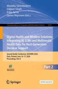 Produktbild: Digital Health and Wireless Solutions: Integrating AI, LLMs and Multimodal Health Data for Next-Generation Decision Support
