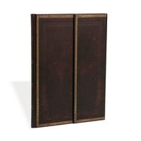 Produktbild: Hardcover Notizbuch Schwarzes Marokkoleder, Grande, Unliniert