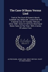 Produktbild: The Case Of Bunn Versus Lind