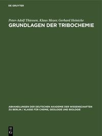 Produktbild: Grundlagen der Tribochemie