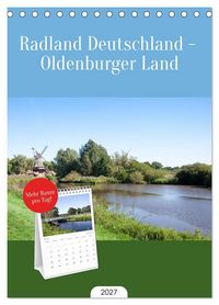 Produktbild: Tischplaner 2027 - Radland Deutschland - Oldenburger Land (A5 Tischkalender zum Aufstellen) CALVENDO