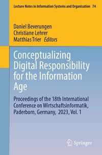 Produktbild: Conceptualizing Digital Responsibility for the Information Age