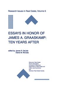 Produktbild: Essays in Honor of James A. Graaskamp: Ten Years After