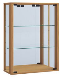Produktbild: Wandvitrine H&auml;ngevitrine Glasvitrine Udina Spiegel