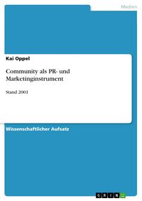 Produktbild: Community als PR- und Marketinginstrument