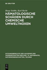 Produktbild: H&auml;matologische Sch&auml;den durch chemische Umweltnoxen