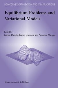 Produktbild: Equilibrium Problems and Variational Models