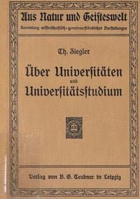 Produktbild: &Uuml;ber Universit&auml;ten und Universit&auml;tsstudium