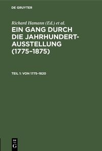Produktbild: Von 1775-1820