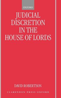 Produktbild: Judicial Discretion in the House of Lords