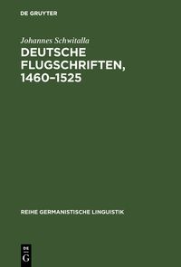 Produktbild: Deutsche Flugschriften, 1460–1525