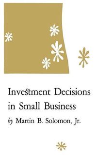 Produktbild: Investment Decisions in Small Business