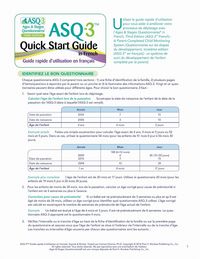 Produktbild: Asq-3(tm) Quick Start Guide in French
