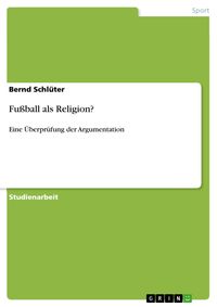 Produktbild: Fu&szlig;ball als Religion?