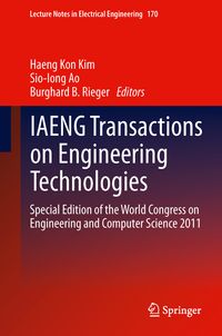 Produktbild: IAENG Transactions on Engineering Technologies