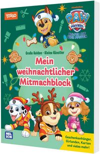 Produktbild: PAW Patrol Mitmachbuch: Gro&szlig;e Helden &ndash; Kleine K&uuml;nstler: Mein weihnachtlicher Mitmachblock