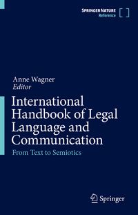 Produktbild: International Handbook of Legal Language and Communication