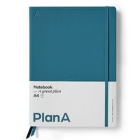 Produktbild: Notizbuch A4 Hardcover Liniert Pacific Blue