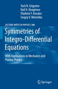 Produktbild: Symmetries of Integro-Differential Equations