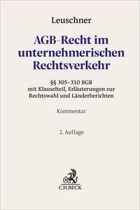 Produktbild: AGB-Recht im unternehmerischen Rechtsverkehr
