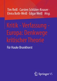 Produktbild: Kritik - Verfassung - Europa: Denkwege kritischer Theorie