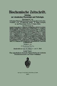 Produktbild: &Uuml;ber physikalisch-chemische Eigenschaften des isolierten Froschr&uuml;ckenmarks und seiner Gef&auml;&szlig;haut