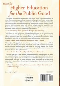 Produktbild: Higher Education for the Public Good