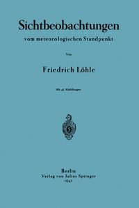 Produktbild: Sichtbeobachtungen vom meterologischen Standpunkt