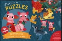 Produktbild: Bienvenue chez les 3 petits cochons ! : p'tit jeu de puzzles