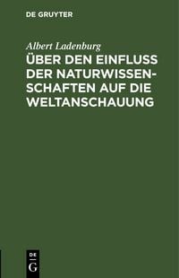 Produktbild: &Uuml;ber den Einfluss der Naturwissenschaften auf die Weltanschauung