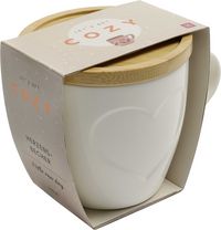 Produktbild: COZY Tasse mit Bambusdeckel (wei&szlig;)