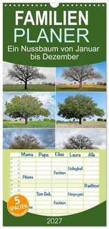 Produktbild: Familienplaner 2027 - Ein Nussbaum von Januar bis Dezember mit 5 Spalten (Wandkalender, 21 x 45 cm) CALVENDO