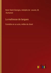 Produktbild: La ma&icirc;tresse de langues