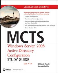 Produktbild: MCTS - Windows Server 2008 Active Directory Configuration, Exam 70-640, w. CD-ROM