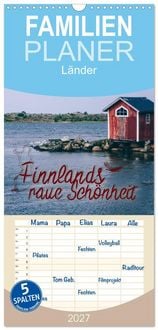 Produktbild: Familienplaner 2027 - Finnlands raue Sch&ouml;nheit mit 5 Spalten (Wandkalender, 21 x 45 cm) CALVENDO