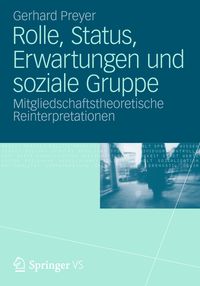 Produktbild: Rolle, Status, Erwartungen und soziale Gruppe
