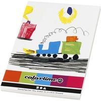 Produktbild: Creativ Company Zeichenblock, A4, Blatt 210x297 mm, 120 g, Weiß, 50 Blatt/ 1 Stk