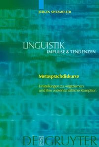 Produktbild: Metasprachdiskurse