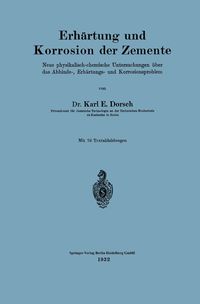 Produktbild: Erh&auml;rtung und Korrosion der Zemente