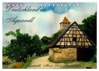 Produktbild: Deutschland in Aquarell (Tischkalender 2027 DIN A5 quer), CALVENDO Monatskalender