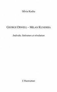 Produktbild: George orwell - milan kundera