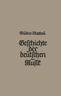 Produktbild: Geschichte der deutschen Musik