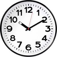 Produktbild: EuroTime 82320 Quarz Wanduhr 30mm x 50mm Schwarz