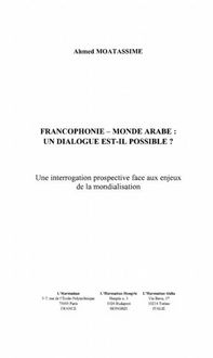 Produktbild: Francophonie - monde arabe: undialogue