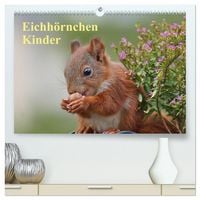 Produktbild: Eichh&ouml;rnchen Kinder (hochwertiger Premium Wandkalender 2026 DIN A2 quer), Kunstdruck in Hochglanz