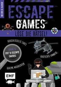 Produktbild: Escape Games Level 5 (lila) &ndash; L&ouml;se die R&auml;tsel! &ndash; 9 Escape Games ab der 8. Klasse