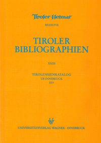 Bild vom Artikel Tirolensienkatalog. Zuwachsverzeichnis der UB Innsbruck für das Jahr 2001 vom Autor 