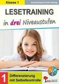 Produktbild: Lesetraining in drei Niveaustufen / Klasse 1