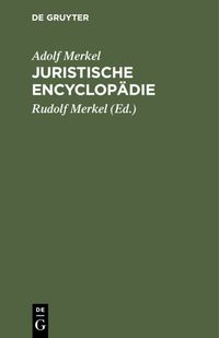 Produktbild: Juristische Encyclop&auml;die